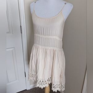 Cream Lace Rubbish Sundress, M